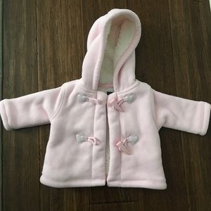 Children’s place pink Sherpa pea coat